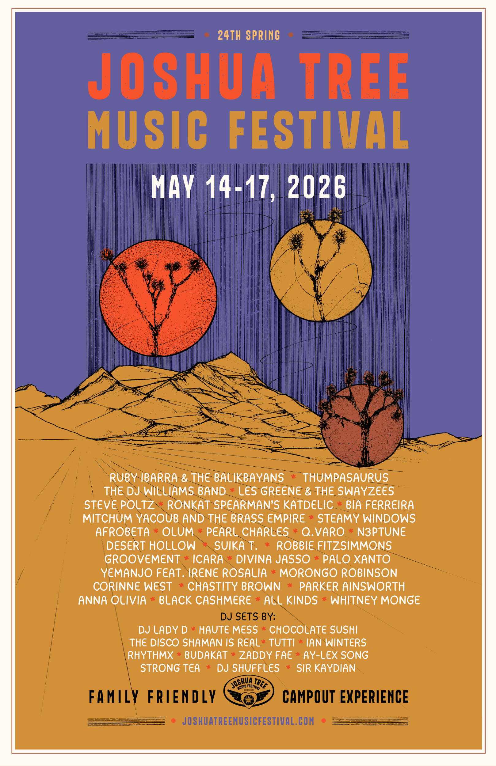 Joshua Tree Music Festival Sound Guide - Lineup Poster