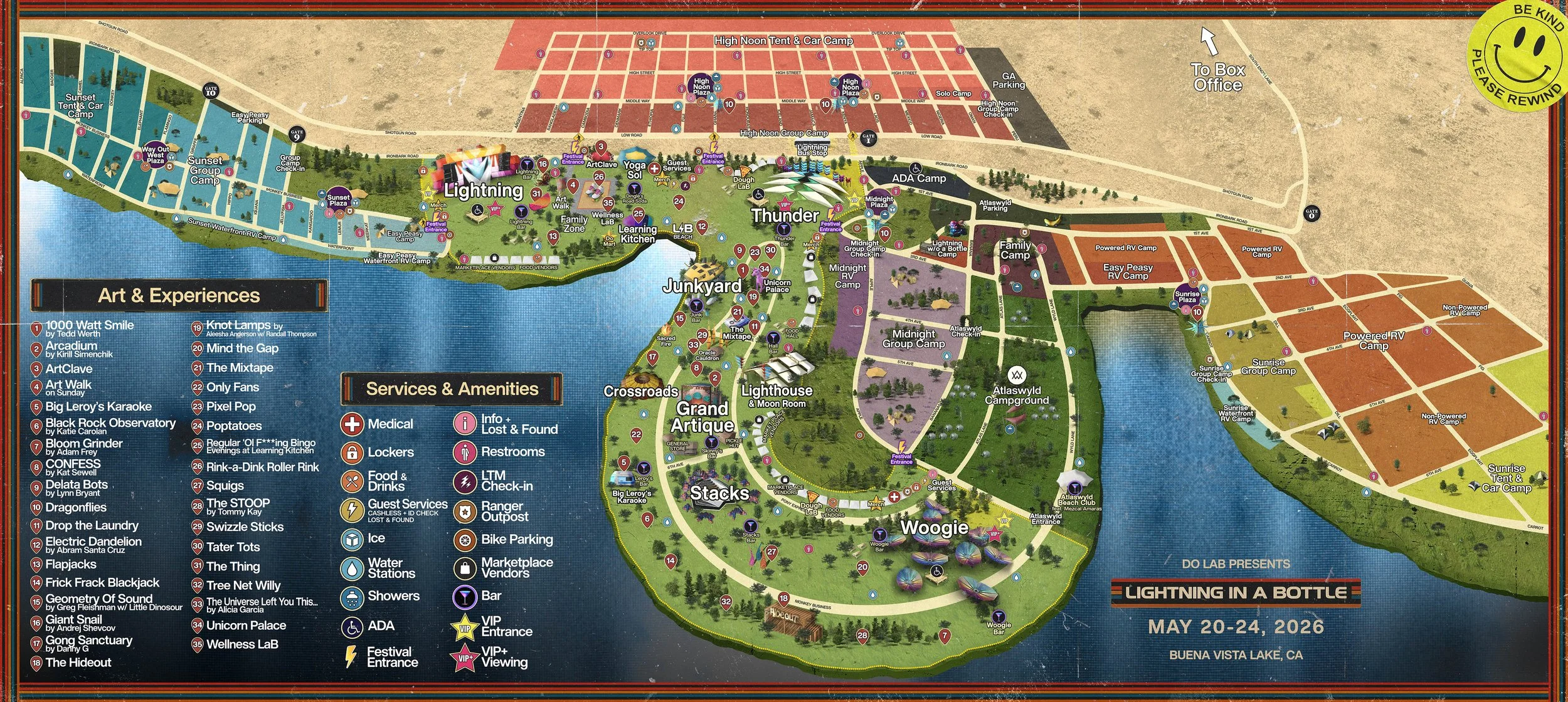 Lightning in a Bottle Survival Guide 11 Lightning in a Bottle Survival Guide - Map Image