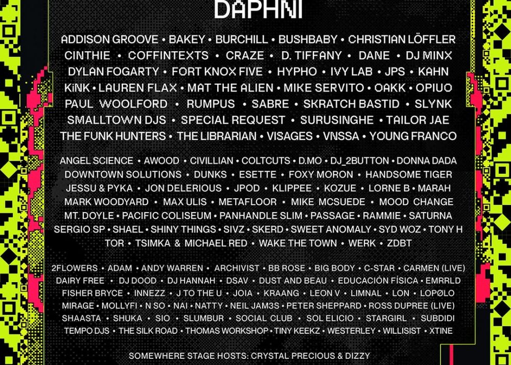 Bass Coast Sound Guide - Lineup Poster